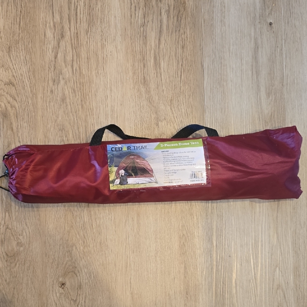 Cedar Trail Red 2-Person Dome Tent